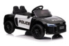 Kahekohaline laste elektriauto Roger Audi R8 Police, must