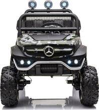 Kahekohaline elektriauto lastele Lean Cars LeanToys Unimog S, must