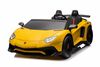 Kahekohaline laste elektriauto Lean Cars Lamborghini XXL, kollane