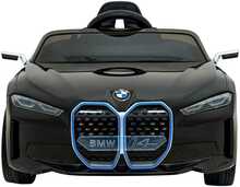 Laste elektriauto BMW I4, must