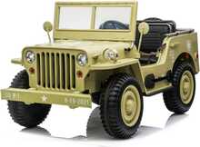 Kolmekohaline laste elektriauto Jokomisiada Jeep Willys pilot PA0249