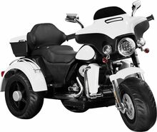 Akuga mootorratas lastele Jokomisiada Chopper PA0254, valge
