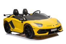 Kahekohaline laste elektriauto Lean Cars Lamborghini Aventador SX2028, kollane