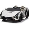 Laste elektriauto Lamborghini SIAN, valge