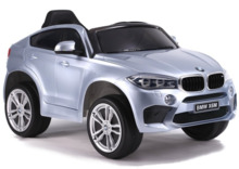 Laste elektriauto Lean Cars BMW X6, hõbedane