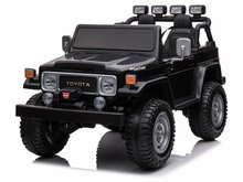 Kahekohaline laste elektriauto Toyota Land Cruiser, must
