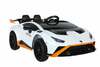 Ühekohaline elektriauto lastele Lean Toys Lamborghini Sto Drift, valge