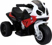 Laste elektriline kolmerattaline mootorratas Lean Cars BMW S1000RR, must, valge, punane