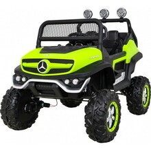 Laste elektriauto Ramiz Mercedes BENZ UNIMOG, roheline