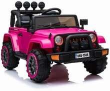 Ühekohaline elektriauto Lean Cars Jeep BRD-7588, roosa