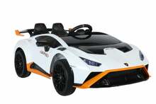 Ühekohaline elektriauto lastele Lean Toys Lamborghini Sto Drift, valge