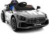 Ühekohaline laste elektriauto Lean Cars Mercedes GTR, hõbedane