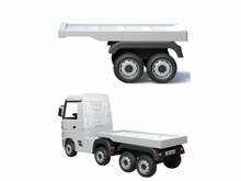 Poolhaagis Lean Cars HL358, Mercedes Actros, valge