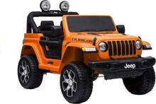 Kahekohaline laste elektriauto Lean Cars Jeep Rubicon 4x4, oranž