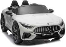 Kahene laste elektriauto Lean Cars Mercedes AMG SL63, valge