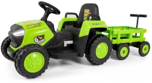 Laste elektriline traktor Milly Mally Rolly, roheline