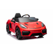 Laste elektriauto Ramiz Porsche 718, värvitud punane