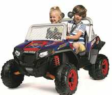 Kahekohaline laste elektriline maastur Peg Perego Polaris RZR 900 XP 24V, sinine