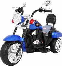 Laste elektrimootorratas Ramiz NightBike Chopper, sinine
