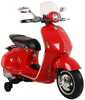 Elektriline motoroller lastele Lean Cars Vespa GTS 300, punane