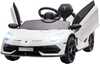 Ühekohaline laste elektriauto Homcom Lamborghini Aventador SVJ Roadster, valge