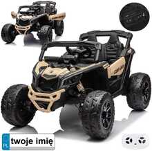 Laste elektriauto Jokomisiada Buggy 4x4, 800W, kollane/liivakarva