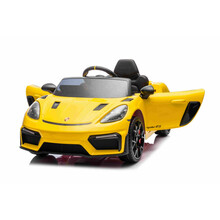 Laste elektriauto Ramiz Porsche 718, kollane
