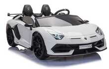 Kahene laste elektriauto Lean Cars Lamborghini Aventador SX2028, valge