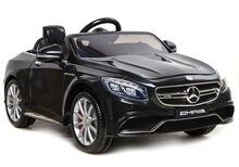 Laste elektriauto Lean Cars Mercedes S63 AMG, must lakitud