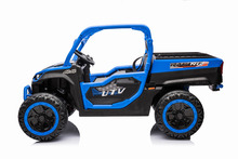 Laste elektriauto Ramiz Farmer Truck UTV Racing, sinine
