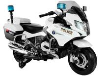 Laste elektriline politsei mootorratas Lean Cars BMW R1200 Police, valge