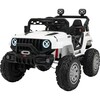 Kahekohaline laste elektriauto Jeep Off Road 4x4, valge