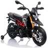 Laste elektrimootorratas Lean Cars Aprilia A007, must