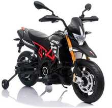 Laste elektrimootorratas Lean Cars Aprilia A007, must