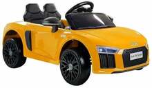 Elektriauto lastele Lean Cars Audi R8 Spyder, kollane