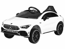 Laste elektriauto Mercedes AMG CLA 45s, valge