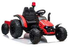Laste elektriline traktor Lean Cars HZB-200 haagisega, punane