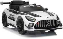 Laste elektriauto Lean Cars Mercedes AMG GT3, valge