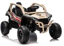 Laste elektriauto Lean Cars Kawasaki JS330 24V5Ah, must ja beež