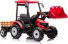 Akuga traktor Lean Cars Hercules 24V, punane