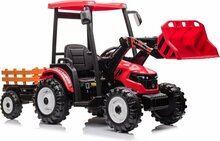 Akuga traktor Lean Cars Hercules 24V, punane