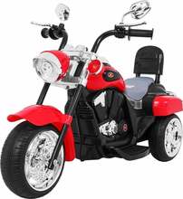 Laste elektrimootorratas Ramiz NightBike Chopper, punane