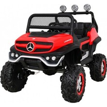Laste elektriauto Ramiz Mercedes BENZ UNIMOG, punane