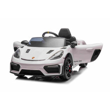 Laste elektriauto Ramiz Porsche 718, valge