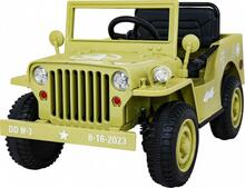 Laste elektriauto Ramiz Retro Military, beež