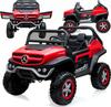 Laste elektriauto Mercedes Unimog 4 x 4, punane