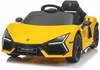 Laste elektriauto Ramiz Lamborghini Revuelto, kollane