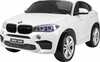Laste elektriauto kahekohaline Ramiz BMW X6M XXL, valge