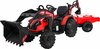Laste elektriline traktor Ramiz 720-T haagisega, punane