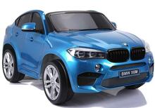 Kahene laste elektriauto Lean Cars BMW X6M, sinine lakitud